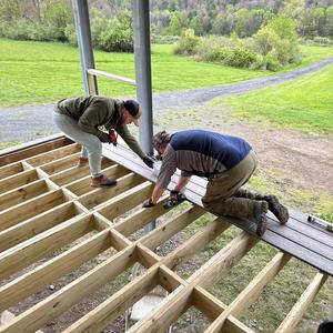 Start of the new porch